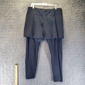 Anivivo Pants Womens 3XL Black Skirted Stretch Activewear Leggings